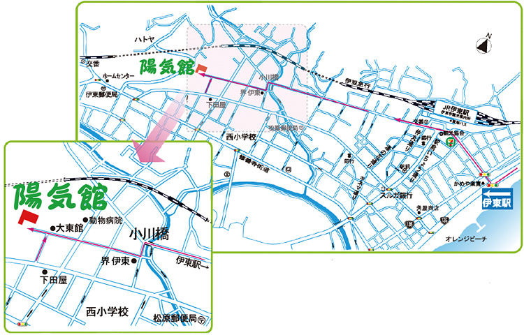 伊東市内ご案内MAP